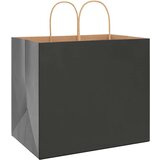  Papirnate vrećice 250 kom s ručkama crne 32x22x28 cm | shoptok.hr