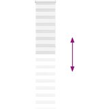 vidaXL Zebra senčilo bela 50x230 cm tkanina širina 45,9cm poliester | Shoptok.si