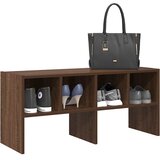  Stalak za cipele koji se može složiti smeđi hrast 89,5x30x40 cm | shoptok.hr