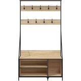 vidaXL Regal za oblačila s prostorom za čevlje son. hrast 100x41x184cm | Shoptok.si