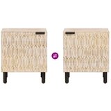  Nočna omarica 2 pcs Bela 40 x 33,5 x 46 cm Masiven les manga, (5000107292) | Shoptok.si