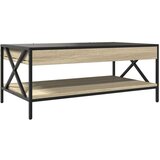 vidaXL Stolić s beskonačnim LED svjetlima boja hrasta 90x50x38 cm | shoptok.hr