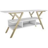 Hanah home tv polica minerva gold white | ePonuda.com
