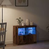  LED komoda Smeđa 81 x 37 x 66,5 cm Konstruirano drvo | Eponuda.com