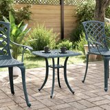  Vrtni stol zeleni 53 x 53 x 53 cm od lijevanog aluminija | shoptok.hr