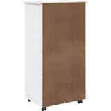  Mobilni ormar Bijelo 53 x 39 x 103 cm Čvrsto borovo drvo | shoptok.hr