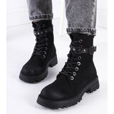 Gemre Black lace-up women's ankle boots Narnclaedra | Shoptok.si