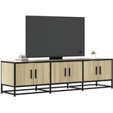 TV ormarić Sonoma hrast 150x35x41 cm Konstruirano drvo i metal | shoptok.hr