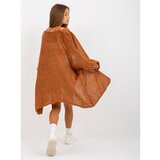 Fashion Hunters Brown knitted oversize cardigan OCH BELLA Cene