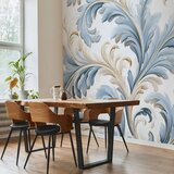  Foto tapeta - Baroque Ornaments in Light Cream-Blue Hues 343x256 Samoljepljiva | shoptok.hr
