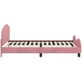  Krevet za djecu s uzglavljem Ružičasta 80 x 200 cm Baršun | shoptok.hr