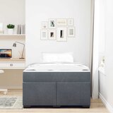 Krevetna konstrukcija Tamno siva 120 x 200 cm tkanina | shoptok.hr