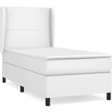  Box spring postelja z vzmetnico bela 90x200 cm umetno usnje, (20791197) | Shoptok.si