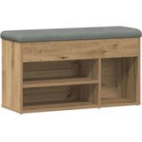  Klupa za cipele obrtnički hrast 82x32x45 5 cm izrađeno drvo | shoptok.hr