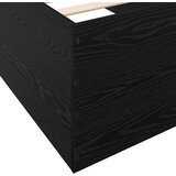  Okvir kreveta za pod Crni hrast 80 x 200 cm Konstruirano drvo | shoptok.hr