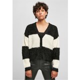 UC Ladies Ladies Short Oversized Feather Cardigan black/whitesand | Shoptok.si