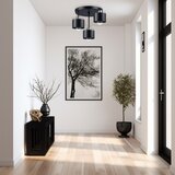  Luster na šipci 3xE27/35W/230V prečnik 30 cm crna/zlatna | Eponuda.com