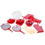  Dječji kuhinjski set crveni 14 elemenata | shoptok.hr