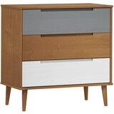 vidaXL Predalnik MOLDE rjav 80x40x80 cm trdna borovina, (20654498) | Shoptok.si