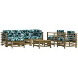 The Living Store Vrtna garnitura 7-delna z blazinami impregnirana trdna borovina - Vrtna Sedežna Garnitura, (21461918) | Shoptok.si