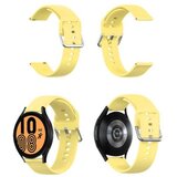 Chameleon Silikonski pašček za Samsung Watch4, 20 mm, rumen | Shoptok.si