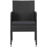  9-dijelni vrtni blagovaonski set crni | shoptok.hr