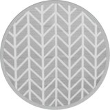 Vanjski tepih ARAKIL sivi Ø120 cm PP | shoptok.hr
