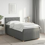 Boxspring krevet s madracem Tamnosiva 100 x 200 cm Tkanina | shoptok.hr