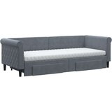 vidaXL Dnevni krevet na razvlačenje tamnosivi 80 x 200 cm baršunasti | shoptok.hr