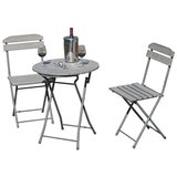 Garden Pleasure Sivi vrtni blagovaonski set za 2 osobe Lugo – Cijene