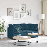  Modularna sofa s jastucima, plava baršunasta | Eponuda.ba
