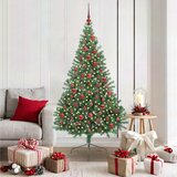  Umjetno predsvijetljeno božićno drvce Zelena 180 cm PVC | shoptok.hr