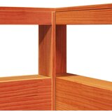 Knjižnica vzglavje L-oblike voščeno rjava 90 cm trdna borovina, (21790822) | Shoptok.si