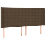 Maison Chic vzglavna omarica - nočna omarica - posteljna omarica z ušesi temno rjavo 203x16x118/128 cm blago, (21707723) | Shoptok.si