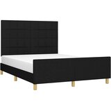  Okvir za krevet bez madraca crni 140 x 190 cm od tkanine | shoptok.hr