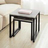 SoBuy komplet dveh kavnih mizic v industrijskem slogu z vzorcem cementa, (20814848) | Shoptok.si
