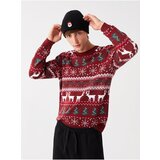 LC Waikiki Crew Neck Long Sleeve Christmas Theme Men's Knitwear Sweater cene