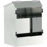 vidaXL Hranilica za zečeve Srebrno 64.5 x 25.5 x 45.5 cm Cinkani čelik | shoptok.hr