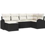  Sjedeća garnitura za vrt 6 kom. Crna poliratan 234 x 124 x 85 cm | Shoptok.si