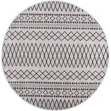  Perivi tepih φ 120 cm crno-bijeli | shoptok.hr