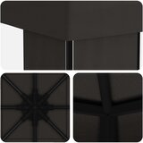 Gazebo 4 × 3 m Antracit Poliester i čelik 190 gsm | shoptok.hr
