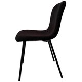 Livetastic Set Stolov Bouclé, Črna, 4-Delni | Shoptok.si