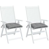  Jastuci za stolice 2 kom sivi 40 x 40 x 7 cm od tkanine Oxford | shoptok.hr
