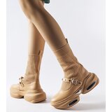 Gemre Beige sock booties Ivana | shoptok.hr