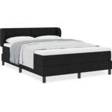  Krevet s uzdužnim podupiračem i madracem Crna 140x200 cm Tkanina | shoptok.hr