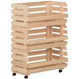 Kolica za povrće 57 x 30 x 80 cm od masivne borovine | Eponuda.com