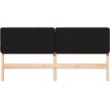  Tapecirani uzglavlje Smeđa i crna 180 cm Čvrsto borovo drvo | shoptok.hr