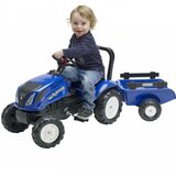 Falk Toys Traktor na pedale Falk New Holland sa prikolicom - plavi | ePonuda.com