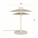 White Label Bež kovinska namizna svetilka (višina 32 cm) Wubbo – | Shoptok.si