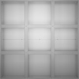  Vrtna saksija Srebrna 100 x 100 x 40 cm Pocinčani čelik | shoptok.hr